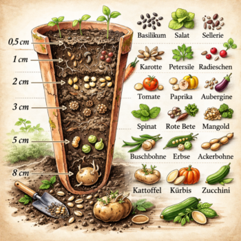 Samen richtig säen: Die perfekte Saattiefe für schnelles & kräftiges Keimen 🌿