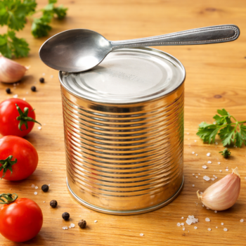 🥫 Ohne Dosenöffner? So öffnen Sie eine Konservendose nur mit einem Löffel!