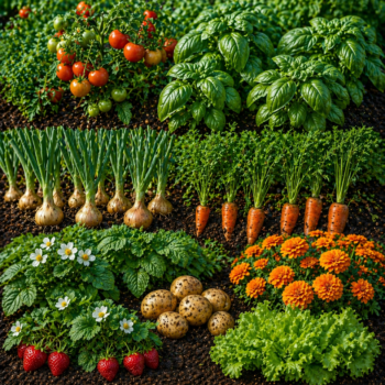 🌿 Mischkultur im Garten: Die besten Pflanzen-Kombinationen für eine reiche Ernte (und welche du vermeiden solltest!)