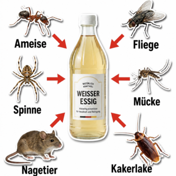 Weißer Essig gegen Schädlinge: Diese natürlichen Tricks helfen wirklich gegen Ameisen, Spinnen & Co. 🧴🐜
