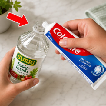 🧼 Zahnpasta mit Essig mischen: Das DIY-Reiniger-Geheimnis gegen Kalk, Flecken und schlechte Gerüche! ✨