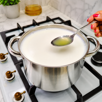 🥛🍋 Frischkäse nach Feta-Art selber machen – Mit Milch und Zitrone ganz einfach zu Hause