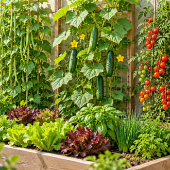🌿 Vertikaler Gemüsegarten: So nutzt du wenig Platz clever und holst mehr aus deinem Garten heraus
