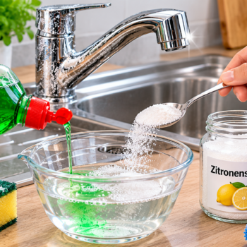 🍋 Zitronensäure + Spülmittel: Diese einfache Mischung hilft gegen Fett, Kalk und hartnäckige Rückstände